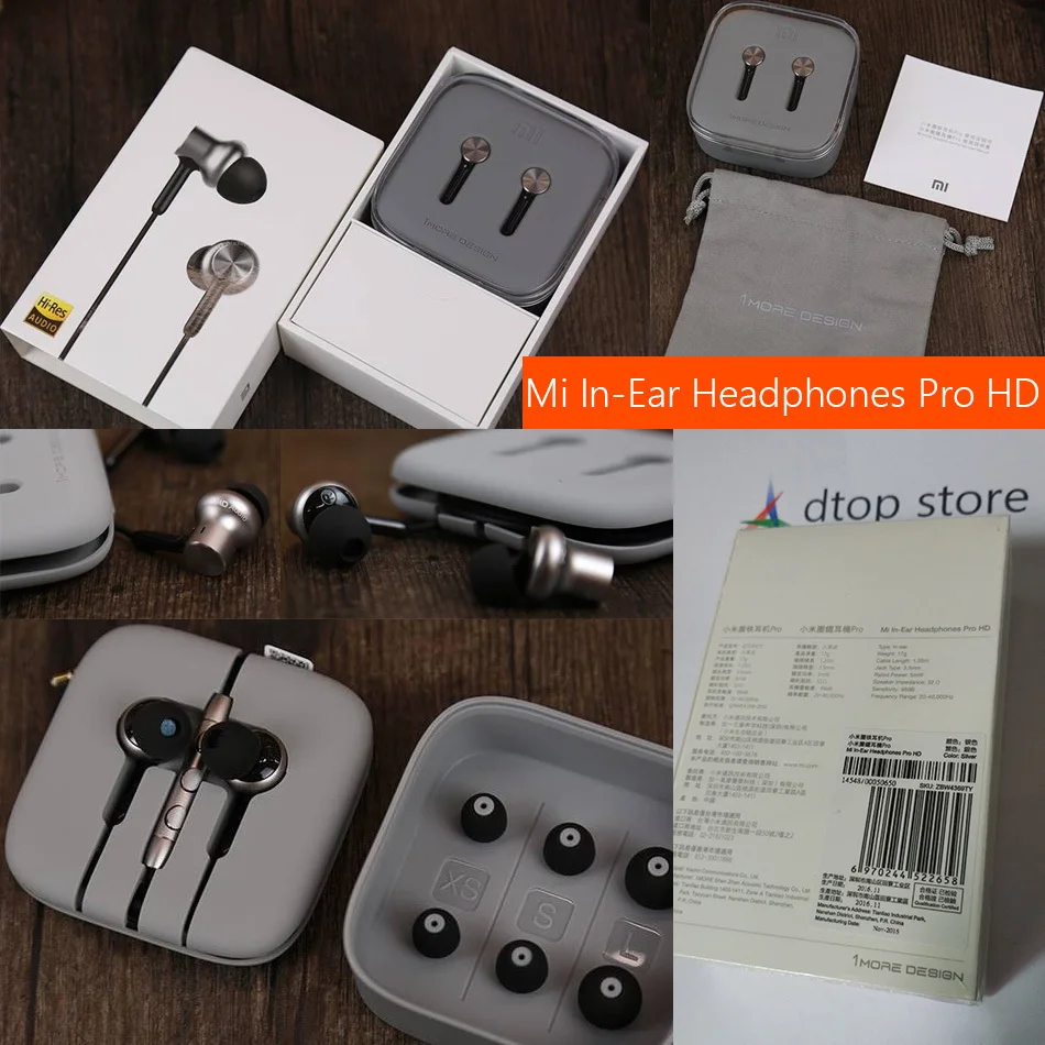 100% Оригинальный Xiaomi Гибридный Pro HD в наличии наушники с микрофоном удаленного