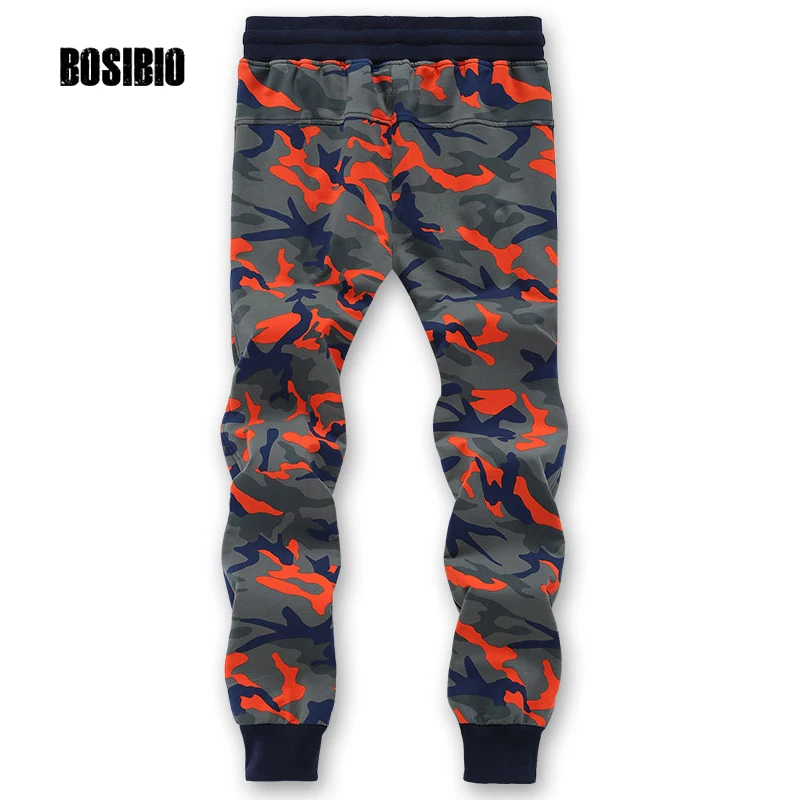 Большие размеры мужские камуфляжные джоггеры 2017 весенне осенние брюки с