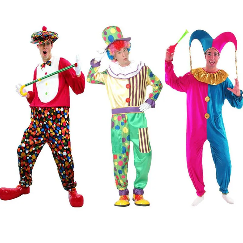 Women Men Circus Clown Cosplay Costume Stage Performance Costumes Adults Masquerade Party Dress Halloween Christmas|costume adult|cosplay