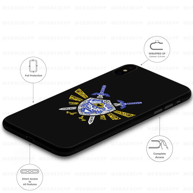 WEBBEDEPP Legends Of Zelda мягкий силиконовый чехол для iPhone 11 Pro Xr Xs Max X или 10 8 7 6 6S Plus 5 5S SE Case |