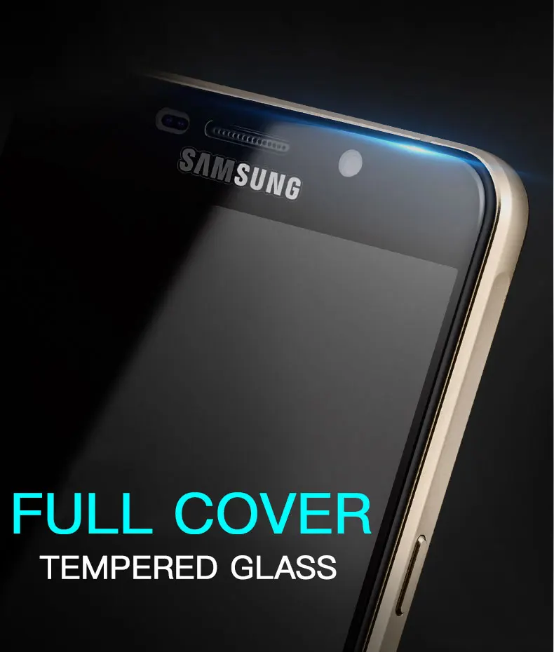 9H полное покрытие из закаленного стекла для samsung Galaxy J3 J5 J7 Защита экрана для samsung S6 S7 J3 J5 J7 защитное стекло