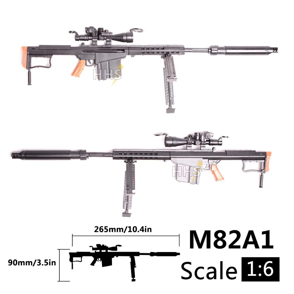 1:6 1/6 масштаб 12 дюймов фигурки M82A1 винтовка пистолет Модель для 1/100 MG Bandai Gundam модель
