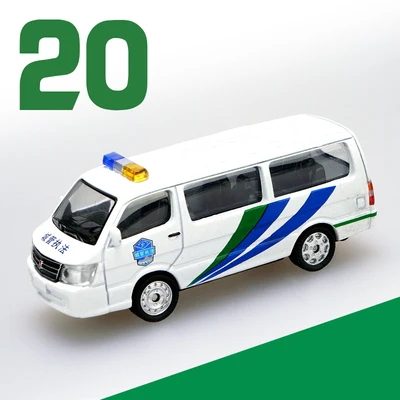 20 Моделирование 1: 64 Jetta Elan Wuling Hongguang Gold Cup, городское управление, Полицейская машина 01-24 модель автомобиля из сплава - Цвет: 20