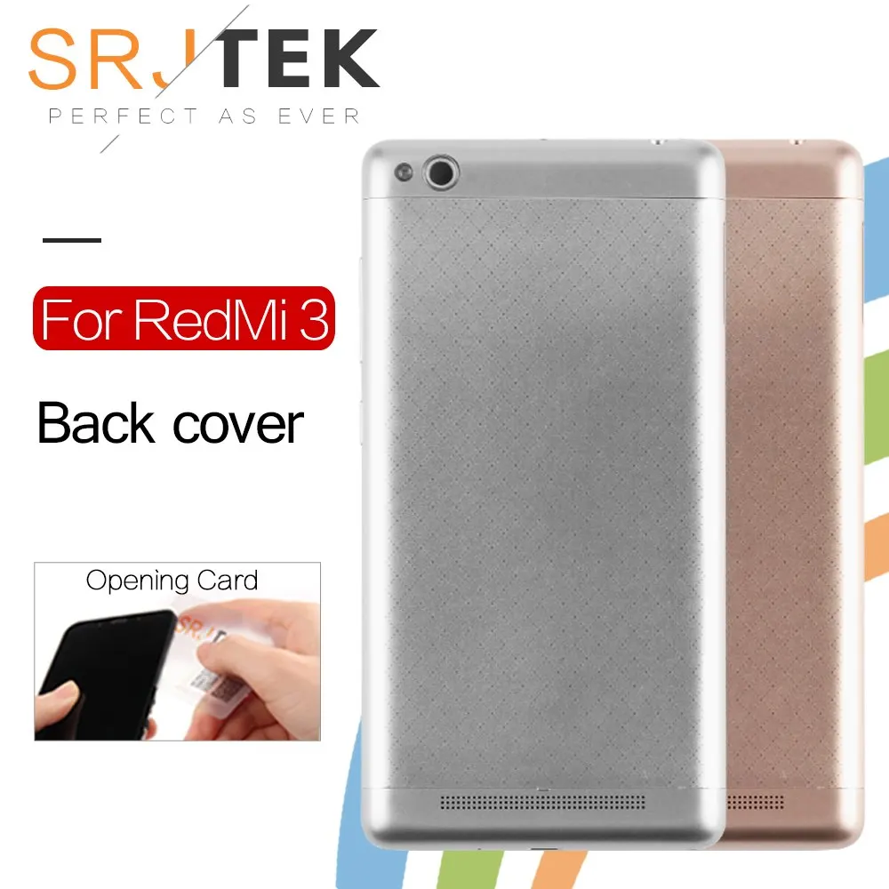 SRJTEK задний корпус для Xiaomi Redmi 3 Крышка батарейного отсека Power Voluem Кнопка Запасные