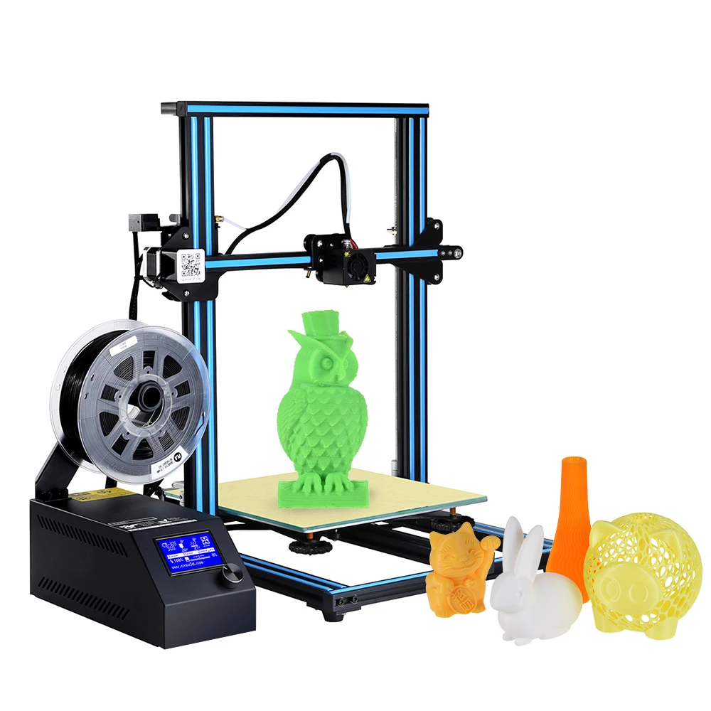 Creality 3D CR-10 3D принтер DIY 300*300*400 мм размер печати алюминиевая рамка с 200 г нить поддерживает различные 3D нити
