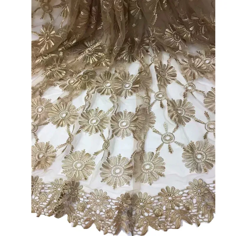Африки Нигерии кружевной ткани для партии и свадебное платье Французский чистая