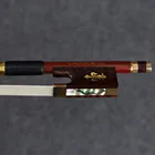 127 в 44 размера лук для скрипки сердцевина из углеродного волокна с палкой Pernambuco Snakewood Frog натуральный конский волос