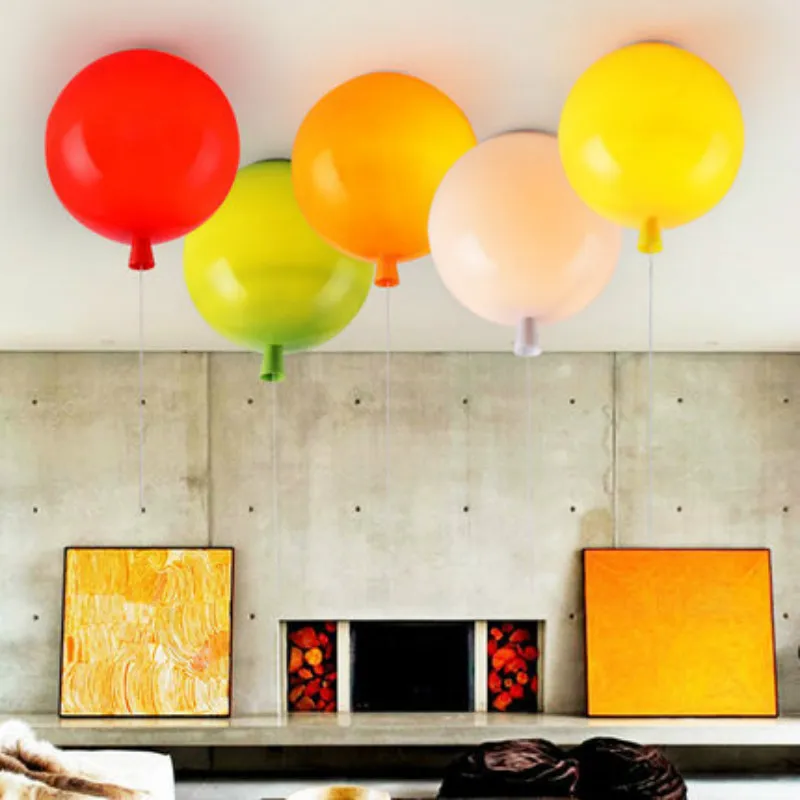 Modern Colorful Acryl Ballon Ceiling Lights For Children's Room Kindergarten Bedroom Living Lighting Fixture 20/25/30cm | Освещение