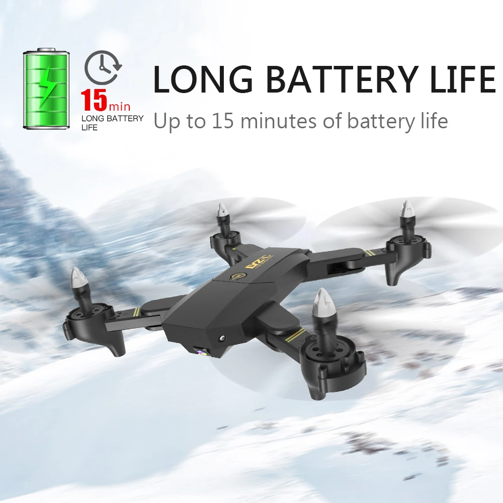 Складной Радиоуправляемый Дрон с HD камерой RC Профессиональный вертолет Wifi FPV