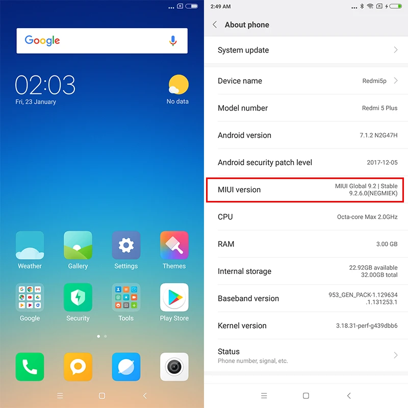 Глобальная версия Xiaomi Redmi 5 плюс 99 Full Экран смартфон 3 GB 32 Snapdragon 625 Octa Core 4000 mAh MIUI
