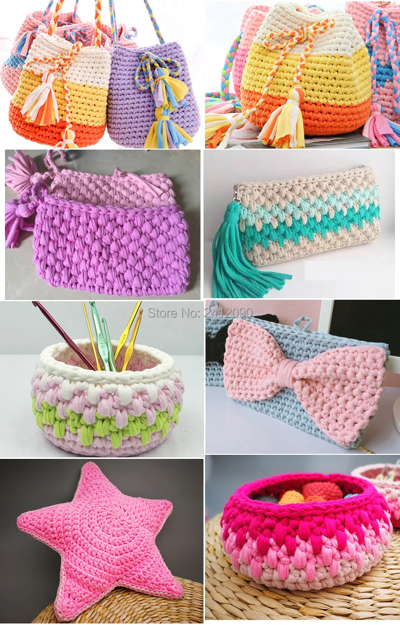 4 шт. плотная ткань полоса пряжа сделай сам ковры корзина одеяло вязаная хлопок