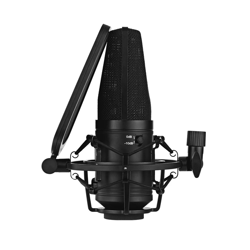 BOYA BY-M1000 конденсаторный микрофон с большой диафрагмой 3 диаграмма направленности для певицы Songwriter подкастер voicever художника Студийный микрофон