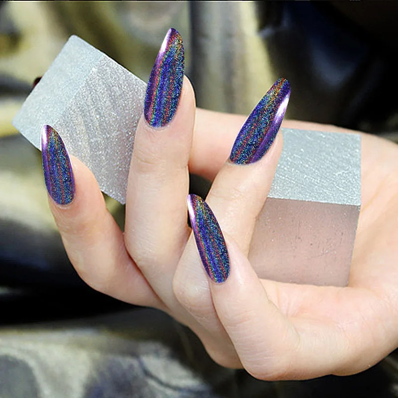 Павлин голографическим эффектом хамелеона Глиттеры для ногтей Косметическая