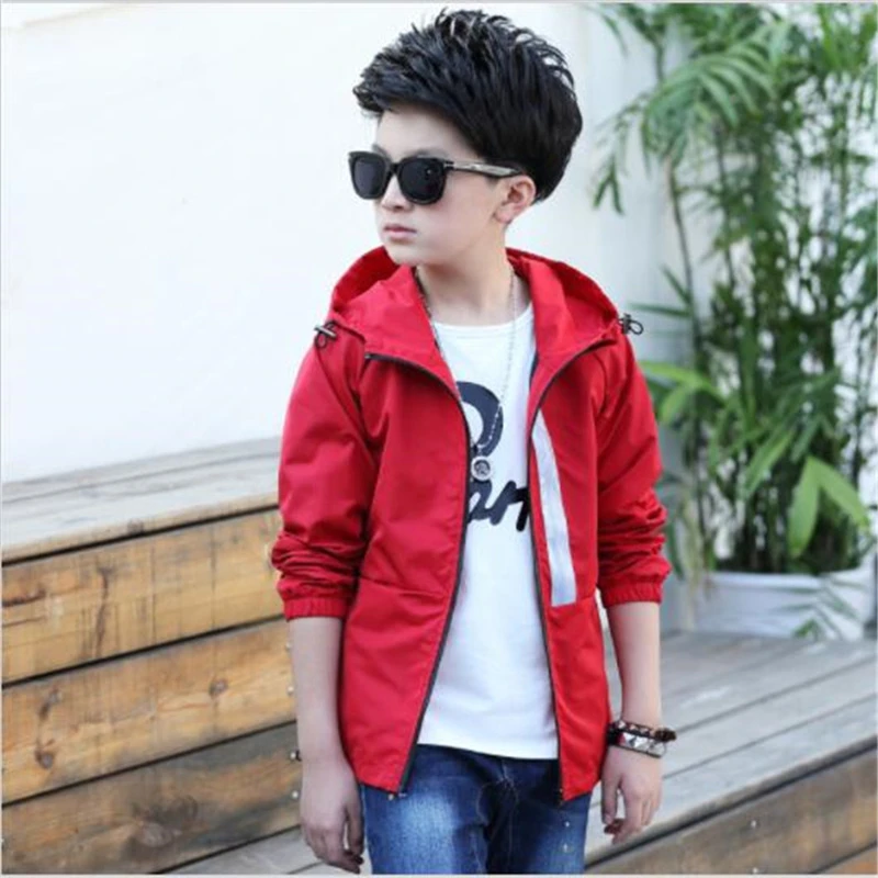 Новинка 2017 года ветровка для мальчиков-подростков Водонепроницаемая