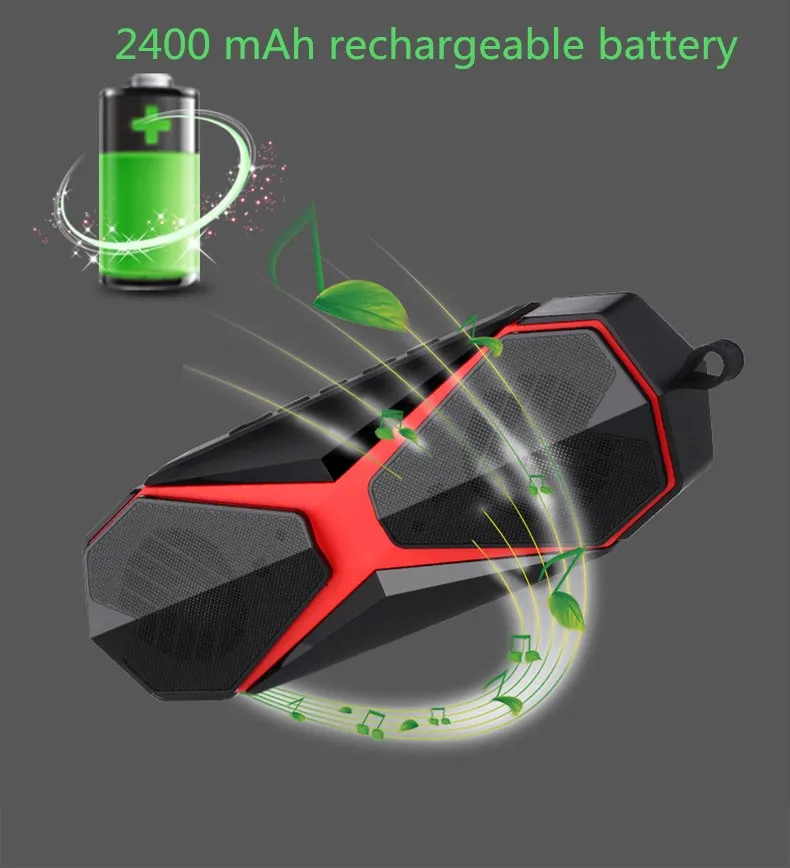 Новый водонепроницаемый Bluetooth динамик мини портативный стерео сабвуфер открытый