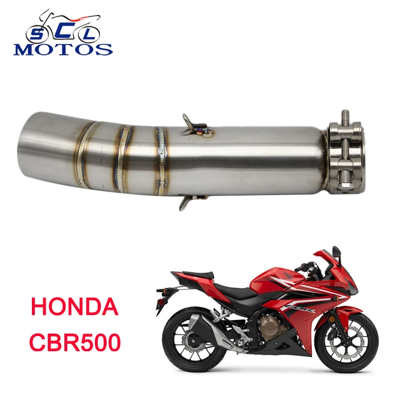 Sclmotos CBR500 CBR500R глушитель из нержавеющей стали для мотоцикла разъем средней трубы с