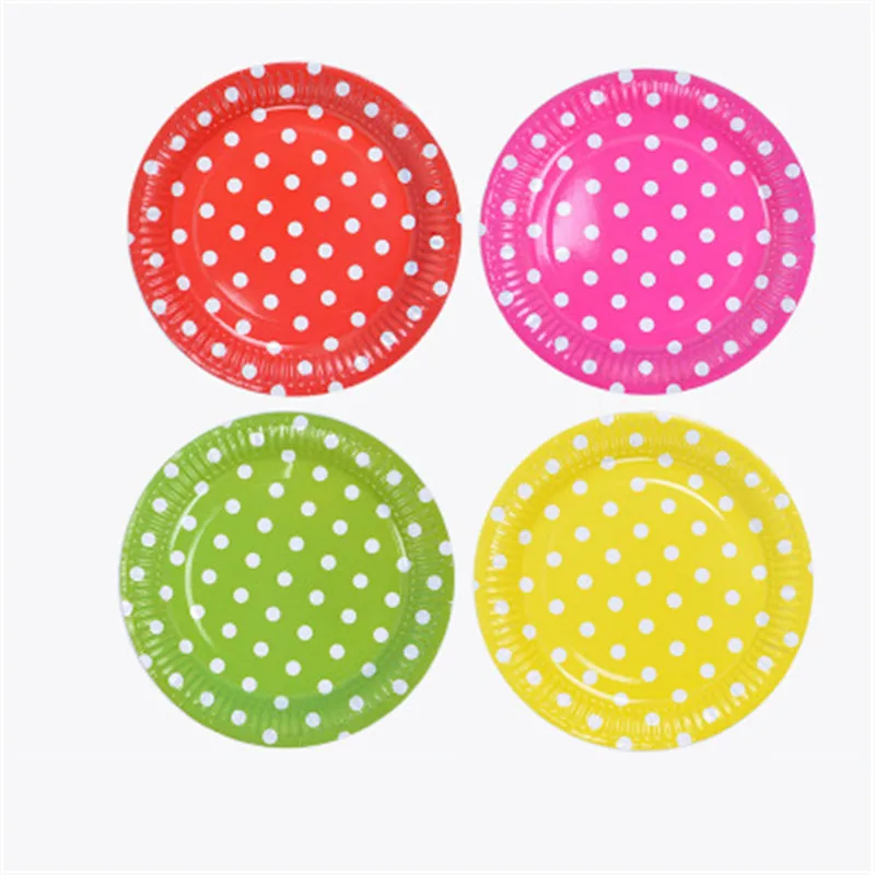 Горячая Распродажа 2018 красочные блюда на день рождения Детские сувениры