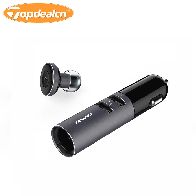 AWEI A870BL Mini Bluetooth Наушники автомобильный телефон Зарядное устройство Беспроводной