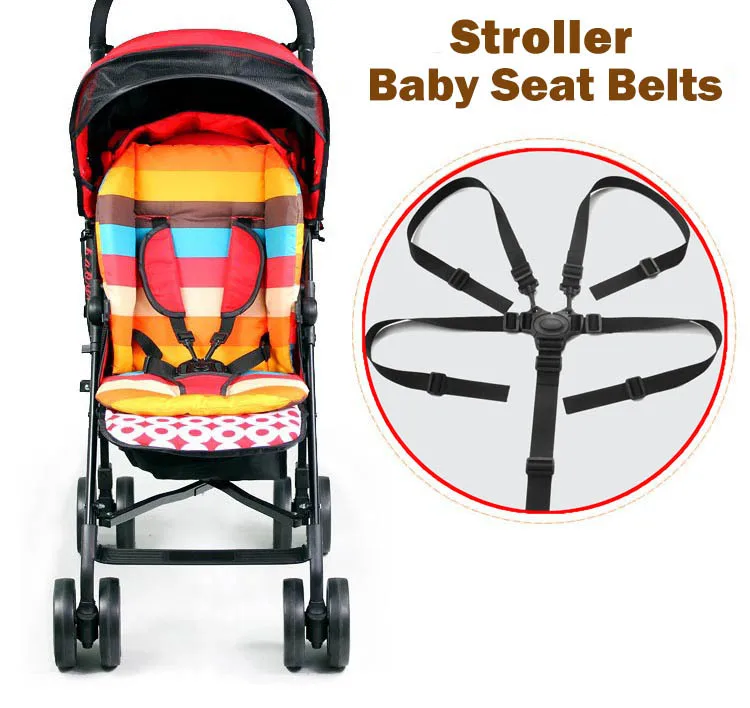Free shipping Child tricycle baby stroller seat belts dining chair bandage buggiest five point safety belt | Мать и ребенок