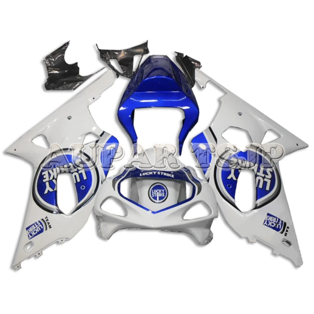 

Lucky Strike White Blue ABS Injection Molding Fairing For K1 Suzuki GSXR600 2000 2001 2002 2003 GSXR750 00-03 Plastic Hulls