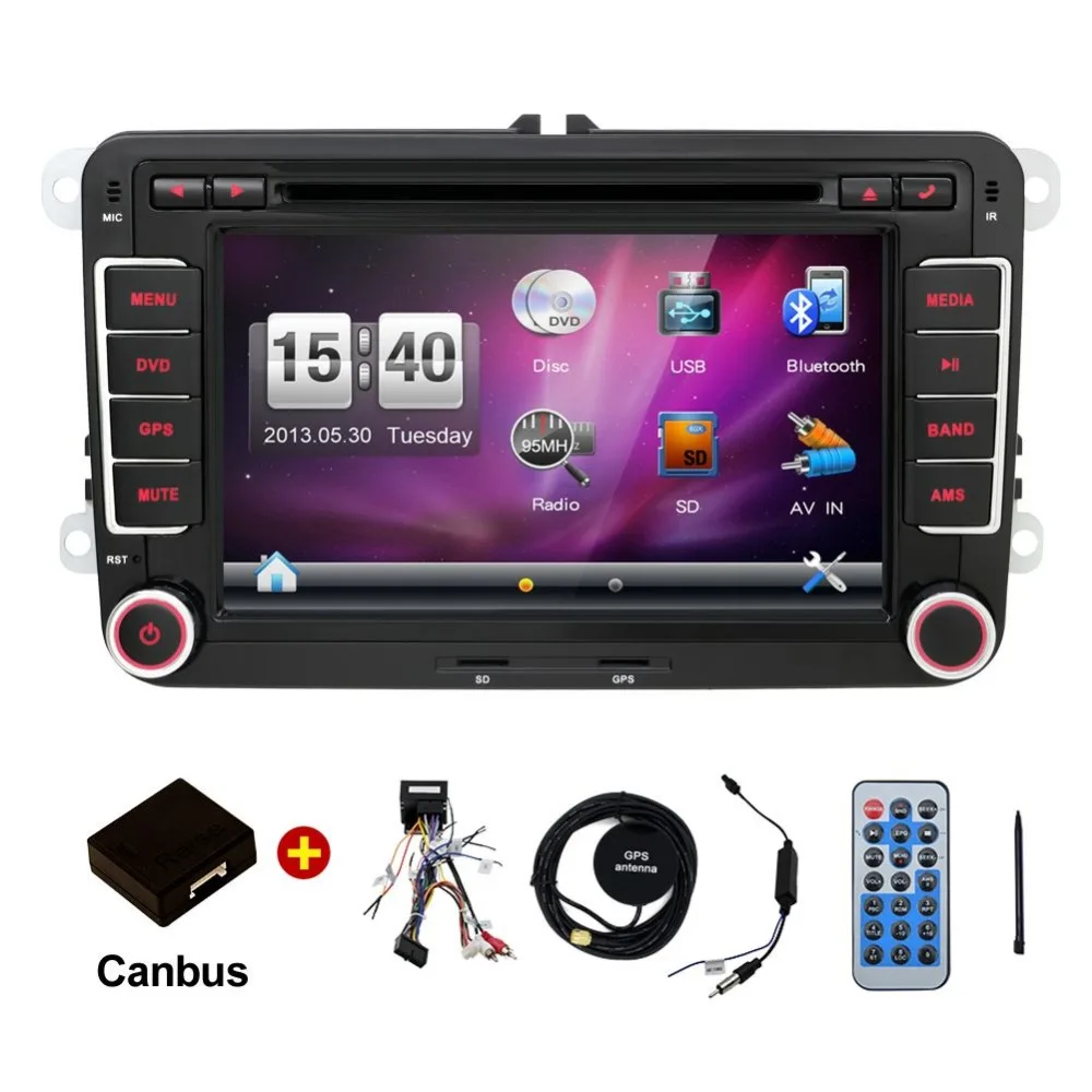 2 DIN 7 ''автомобильный dvd плеер для VW GOLF JETTA POLO TOURAM PASSAT B6 с gps сенсорным экраном