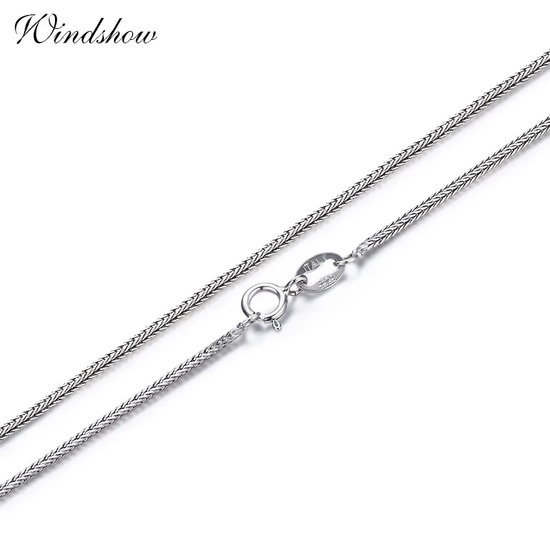 Колье цепочка из стерлингового серебра 925 пробы с лисьими хвостами для женщин и