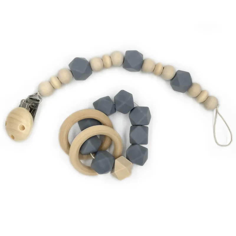 Пищевой силикон/деревянная стандартная детская соска для ухода за ребенком