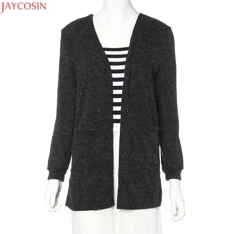 Women Sweater Long Cardigan 2019 Fashion Autumn Winter Style Sleeve Loose Thick Knitted female Sweaters Coat |