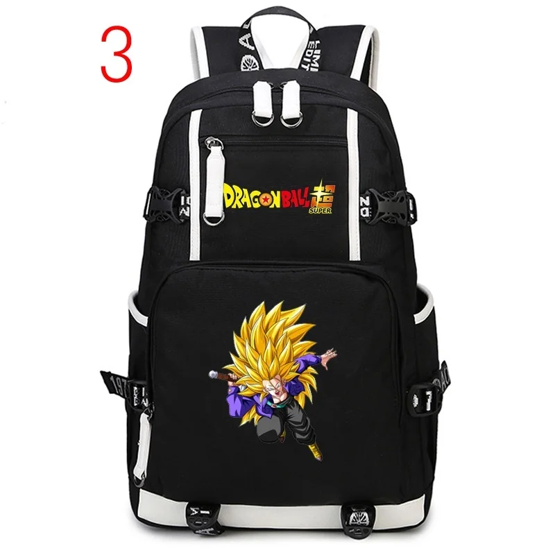 Горячая школьная сумка в стиле аниме Dragon Ball Z рюкзак Супер Saiyan Goku ранец черный рюкзаки Открытый путешествия ноутбук рюкзак для подростков