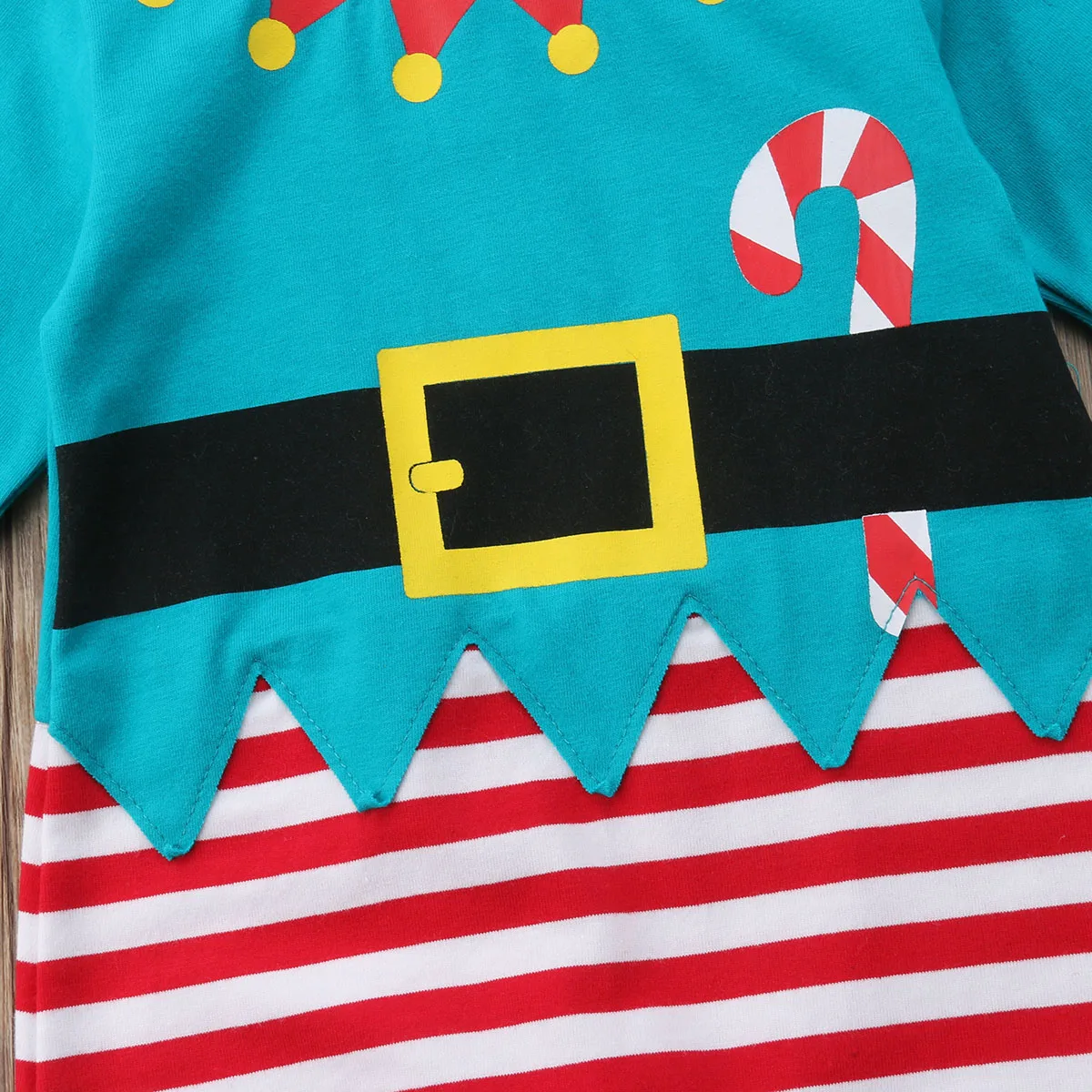 

Baby XMAS Romper Clothes Newborn Baby Girl Boy Long Sleeve Elf Rompers Jumpsuit Outfits Cotton Clothes