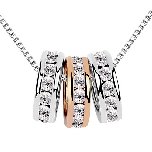 Привлекательный Для женщин Симпатичные Серебряные золотые тройной инкрустация