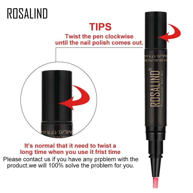 ROSALIND 5 пилка для ногтей 01 30 Полупостоянный УФ Гибридный гвоздь Гель лак кисть