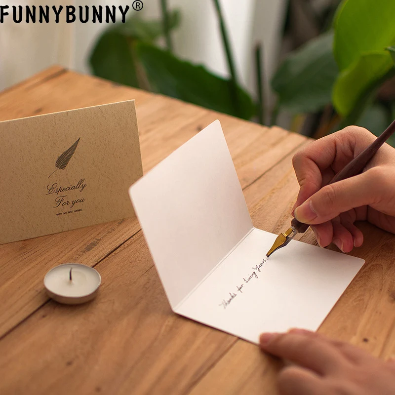 FUNNBUNNY 3 комплекта конвертов и бумажных рождественских поздравительных открыток