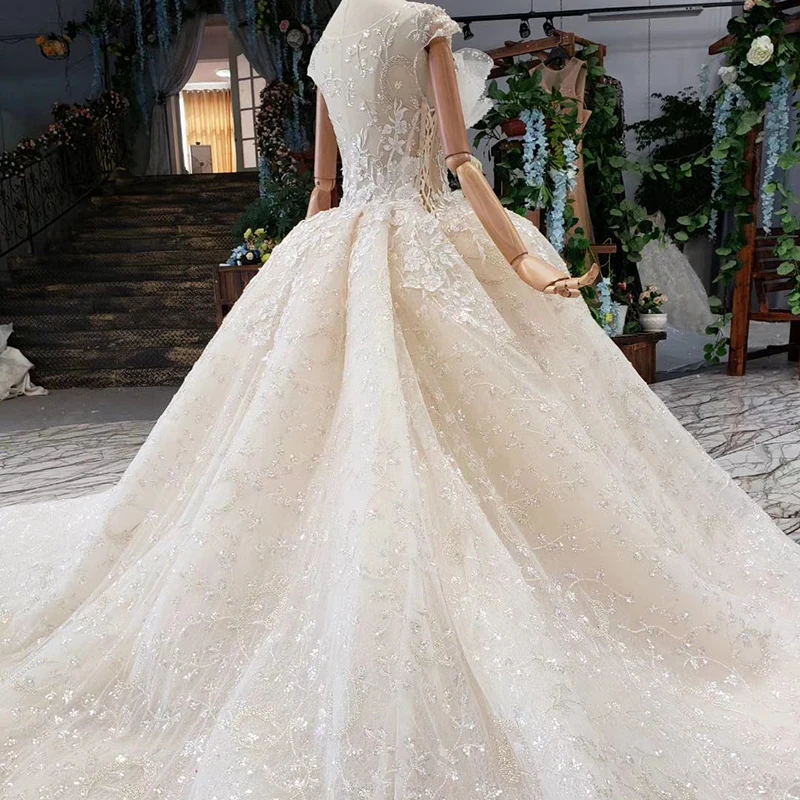 HTL546 Плюс Размер свадебное платье-бохо Иллюзия сзади кружево на двух боковых