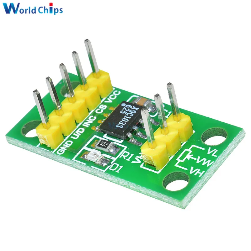 Цифровой потенциометр X9C103S плата модуль DC3V 5V для Arduino|digital potentiometer|arduino digital