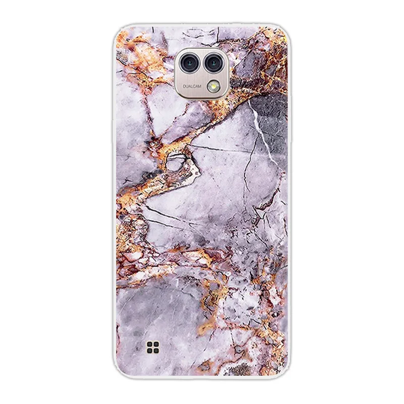 For LG X Cam Case Luxury Fundas Marb Back Covers for K580 K580DS Coque Soft Silicone Capa Lg 5.2&quot Cases |