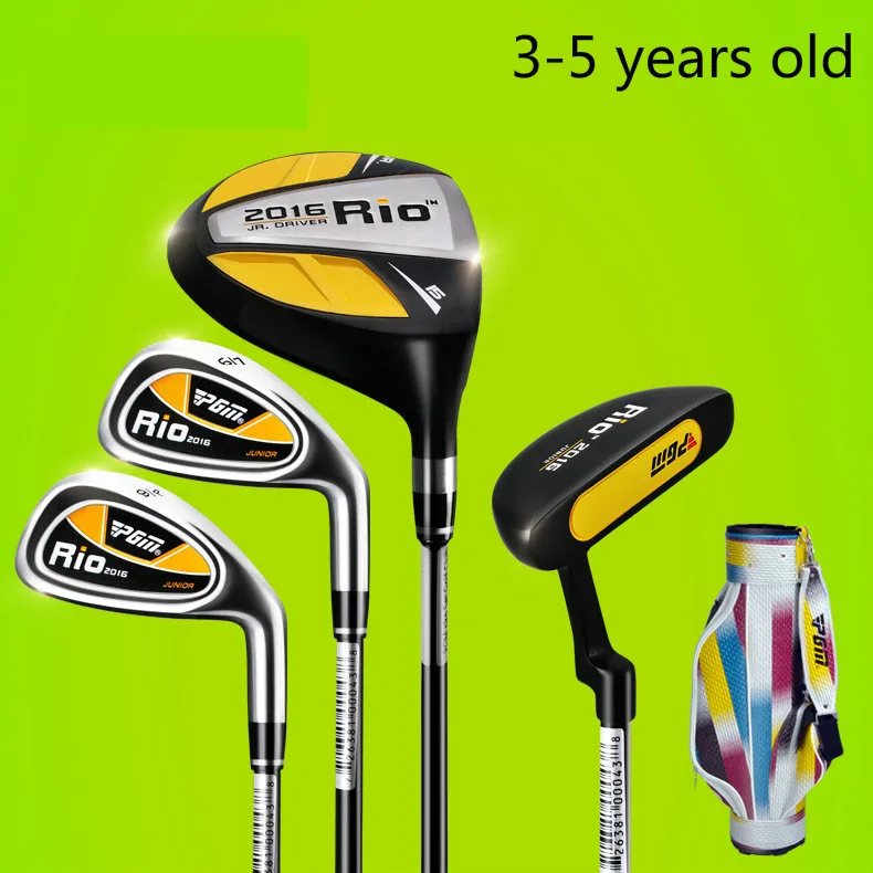 PGM гольф клуб для детей в возрасте от 3 до 12 лет спортивный с сумкой JRTG004 RIO