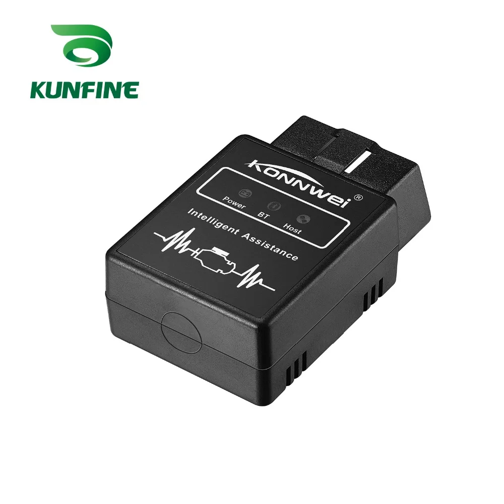 Автомобильный Bluetooth сканер KW912 ELM 327 OBD II диагностический инструмент obd2 для