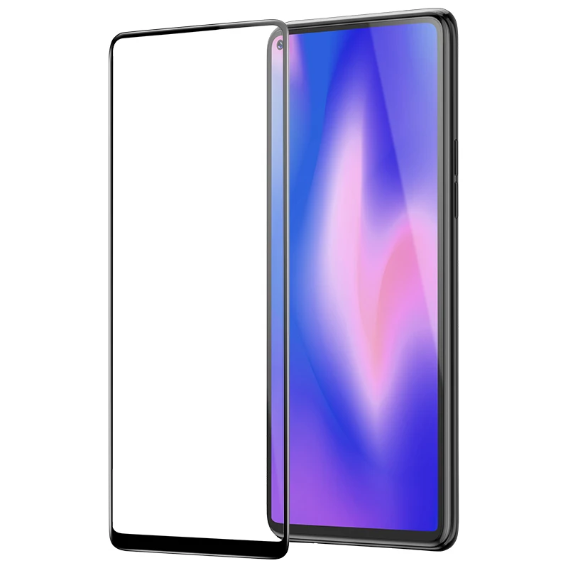 Honor view 20 стекло MOFI для huawei honor view 20 Закаленное стекло пленка honor V20 полное покрытие экрана протектор V20 стеклянная пленка 2 шт - Цвет: black