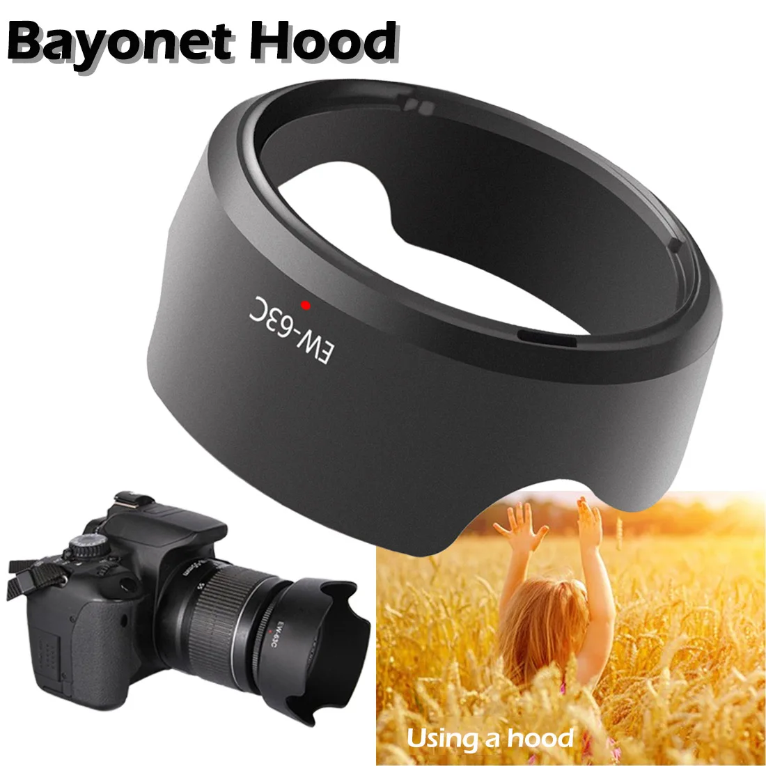 

Для Canon EF-S 18-55 мм f/3,5-5,6 IS EW-63C профессиональная бленда для объектива камеры 58 мм винтовой тюльпан цветочный фильтр резьба бленда объектива