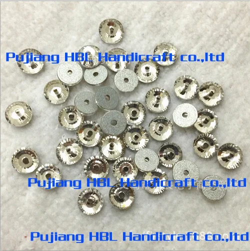 Clear 6mm 8mm 288pcs round sew-on stone crystal dress garment accessaries /buttons | Дом и сад