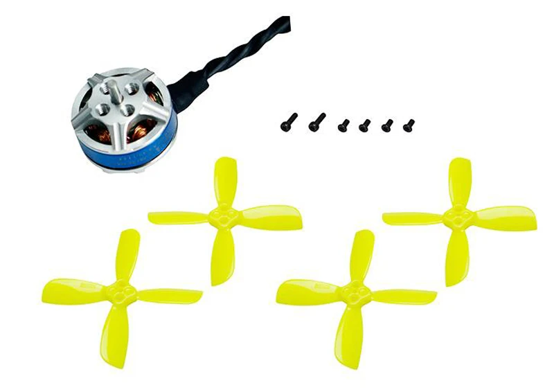4PCs ET V2 Motor 1103 7800KV 1104 5500KV 7500KV Motors FPV Engine w/Propellers For Kingkong 100 115 125 | Игрушки и хобби