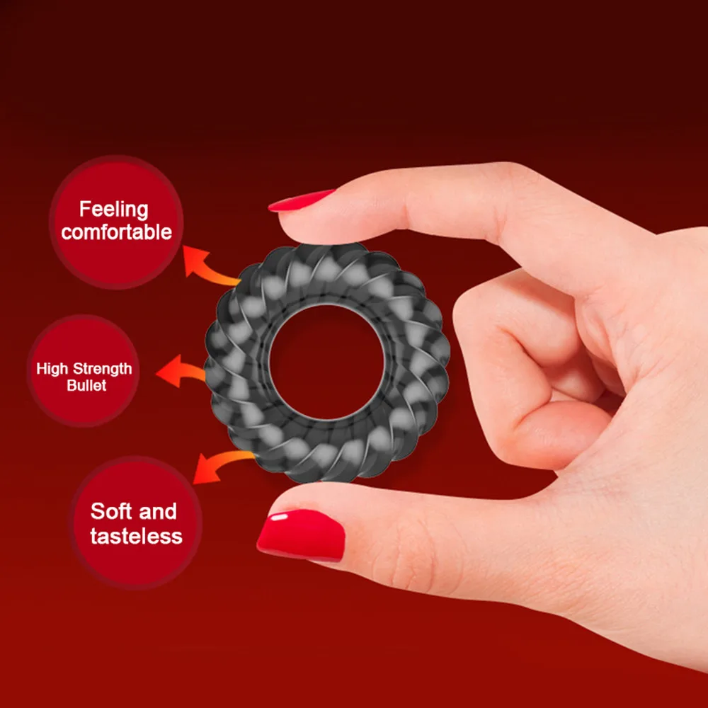 3 шт./кор. кольца дял пениса для полового члена создающий защитную пленку