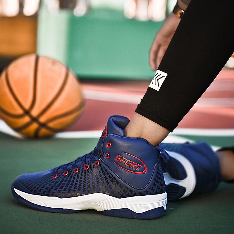 Новая брендовая мужская Баскетбольная обувь роскошные воздухопроницаемые