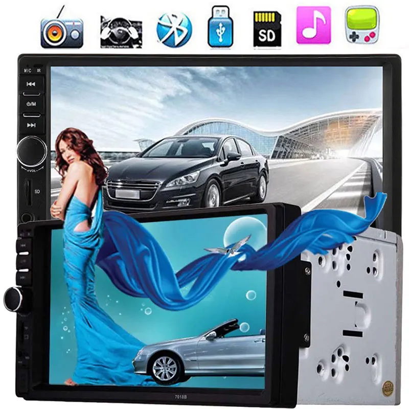 Автомобильный MP5 плеер fm радио автомобильный стерео Гибкая поддержка TF карта