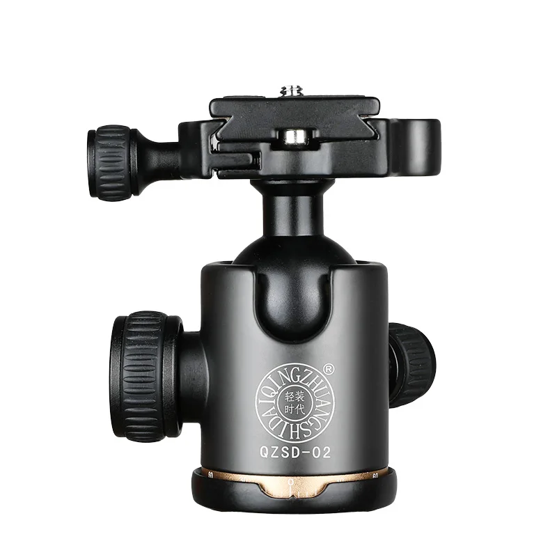 

QZSD-02 Aluminum 360 Degree Panoramic Swivel Camera Tripod Ball Head with Quick Release Plate for DSLR Cameras