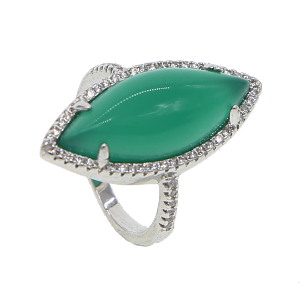 Новое Изысканное винтажное обручальное кольцо Calaite Bague с зеленым камнем и