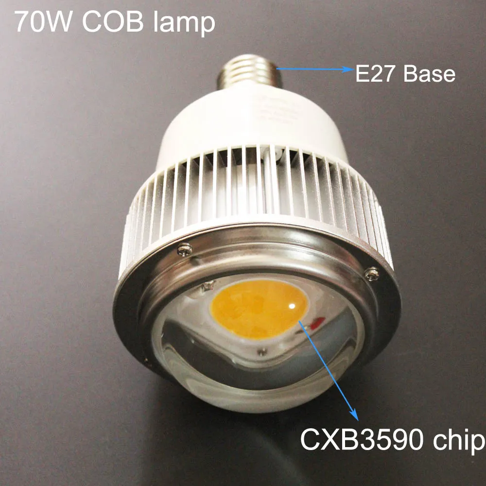 70W 3500K полный спектр белый светильник кри CXB3590 COB светодиодный светильник для выращивания