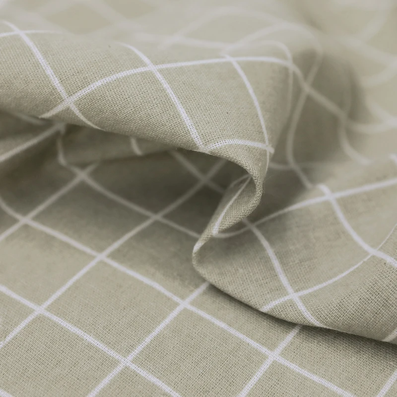 

Curtains Gray plaid printed Modern cortinas Cotton Linen curtains for living Half blackout curtain cortinas para sala de estar