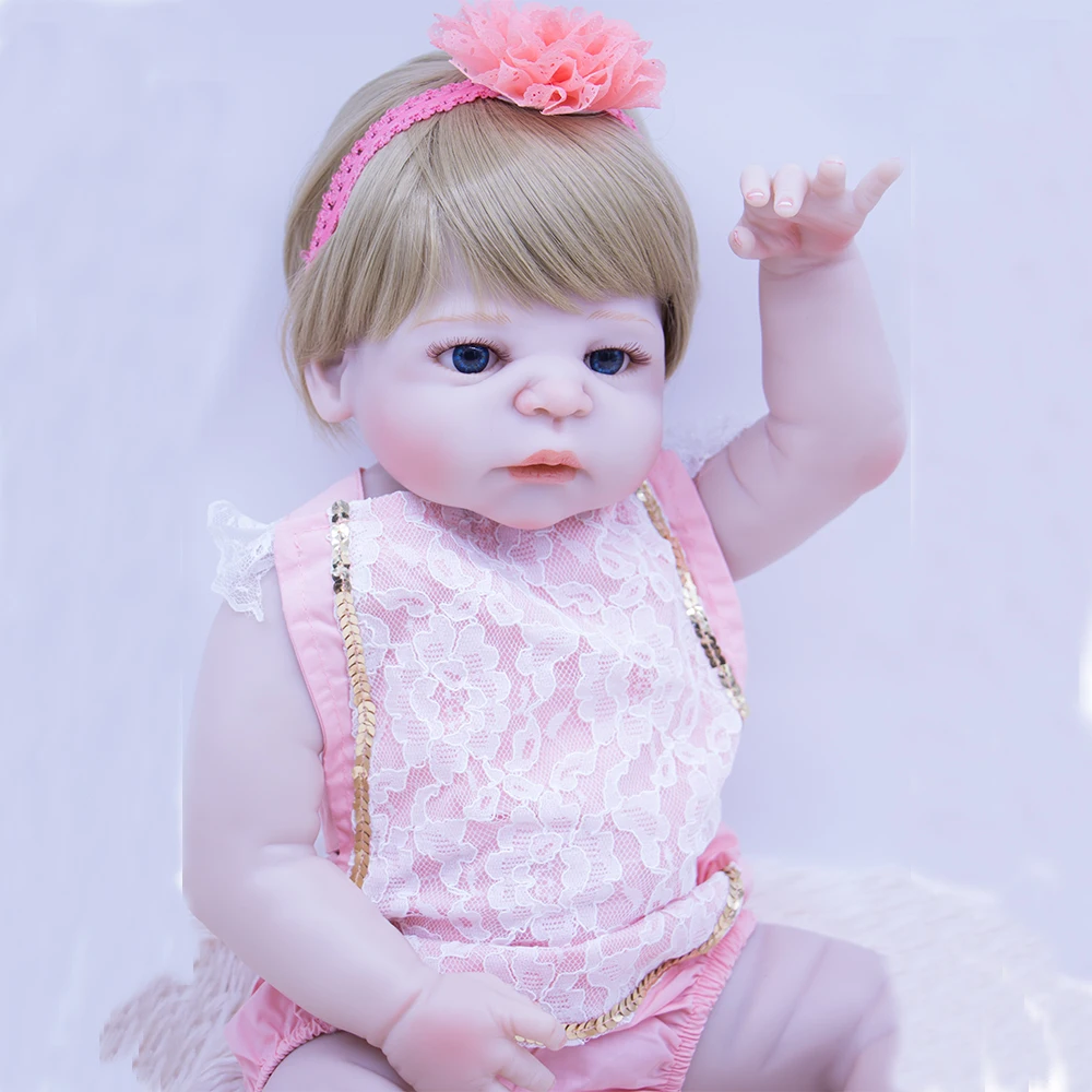 Высококачественные силиконовые виниловые куклы Bebes reborn menina 55 см 100% нетоксичные